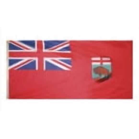 Annin Flagmakers 220135 Nyl-Glo Manitoba Flag, 3-Feet by 6-Feet