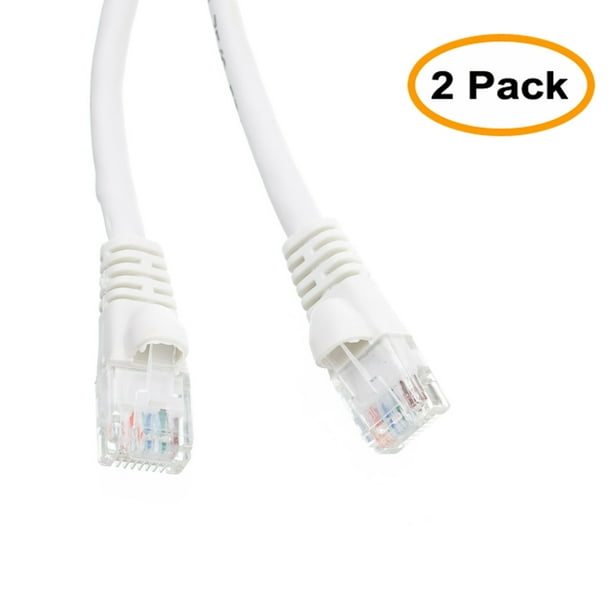 eDragon CAT5E White HiSpeed LAN Patch Cable, Snagless/Molded