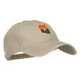 thumbnail image 5 of Arizona State Flag Map Embroidered Washed Cap - Khaki OSFM, 5 of 5