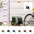 thumbnail image 3 of vidaXL Pet Bike Trailer Bicycle Cargo Dog Stroller Oxford Fabric and Iron, 3 of 35
