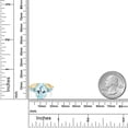 thumbnail image 6 of Gem Stone King 7.18 Ct Oval Sky Blue Topaz 18K Yellow Gold Plated Silver 3-Stone Engagement Ring, 6 of 6