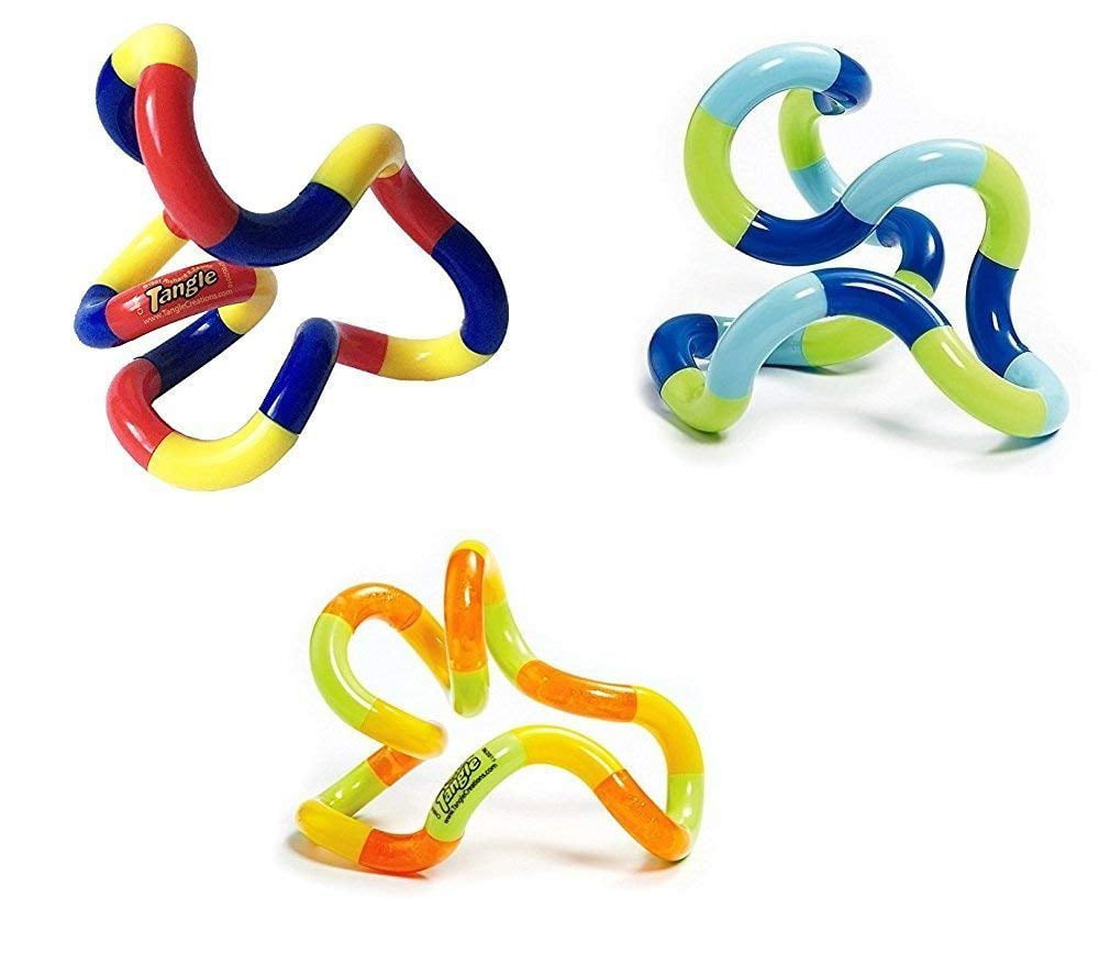 Fidget Item ADHD Toy Stress Reliever Tangle Jr Classic White 