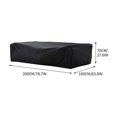 thumbnail image 3 of EIMELI Quadrate Patio Table Cover for Outdoor Furniture Waterproof  Table Cloth for Rectangular Fitted Events Stretch Black Table Covers Washable Table Cover Spandex Tablecloth Table Prot, 3 of 3