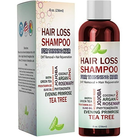 Best Hair Loss Shampoo Potent Hair Loss Fighting Formula 100% Natural Topical Regrowth Treatment Restores Hair Stops Hair Shedding Contains Biotin Rosemary Coconut Oil For Women and