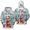 thumbnail image 3 of Merry Christmas Australian Cattle Dog Enjoys Woofmas Winter Xmas Holiday All Over Print 3D Hoodie Unisex Merch Hoodies Heeler Lover Gifts - 02022, 3 of 6