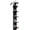 Black, variant on 5 Tier Shelvesl, Vertical Column Wall Decor Mount Floating Shelves for Bedrooms, Living Rooms, Natural Finish Wall Shelf, Black