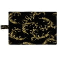 thumbnail image 3 of ABPHQTO Baroque Gold Scrolls Black Book Cover Book Protector Book Sleeve Book Pouch Book Bag 6x9 inch, 3 of 4
