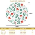 thumbnail image 3 of Pioneer Flower Floral Print Pattern Round Tablecloth 60 X 60 Inch, Wrinkle Resistant Wipeable Table Cloth for Kitchen Dining Picnic Patio Party, 3 of 6