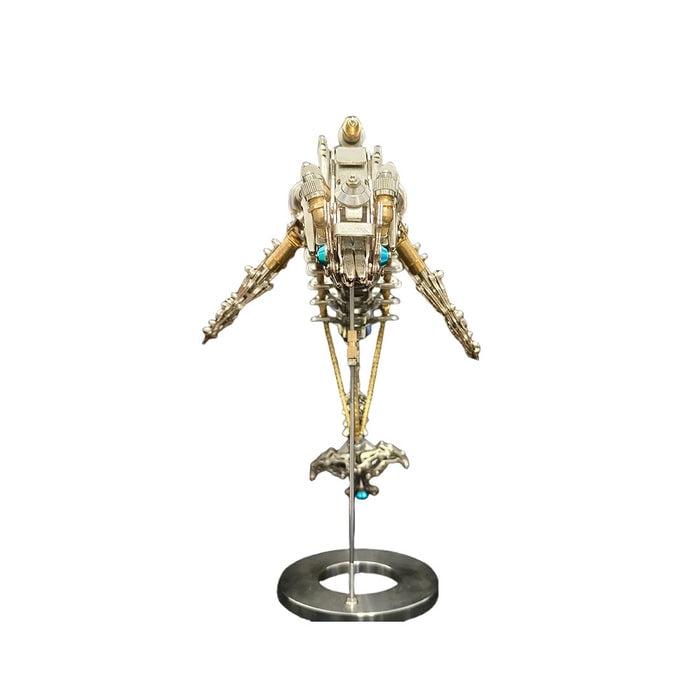 3D Metal Puzzle Mechanical Dolphin Model DIY Assembly Kit Steampunk Animal Brain Teaser Creative Handmade Project for Display