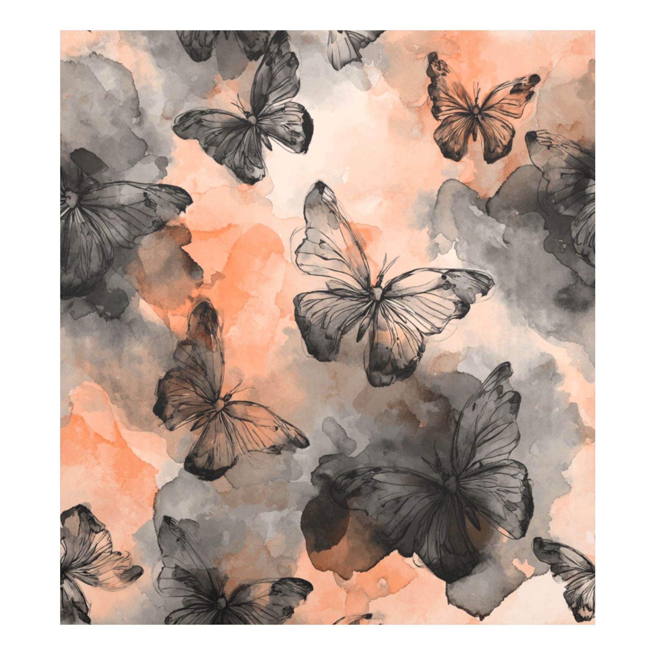 Dishwasher Sticker Magnetic Dishwasher Sticker Magnetic Decorative Sticker Refrigerator Sticker Dishwasher Decorative Stickers Grey Butterfly
