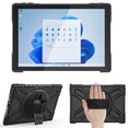 thumbnail image 6 of XYX Case for 12.3 inch Microsoft Surface Pro 7+ Plus/Pro 7/6/5/4, 360 Rotating Heavy Duty Shockproof Cover with Kickstand and Hand Strap (Black), 6 of 7