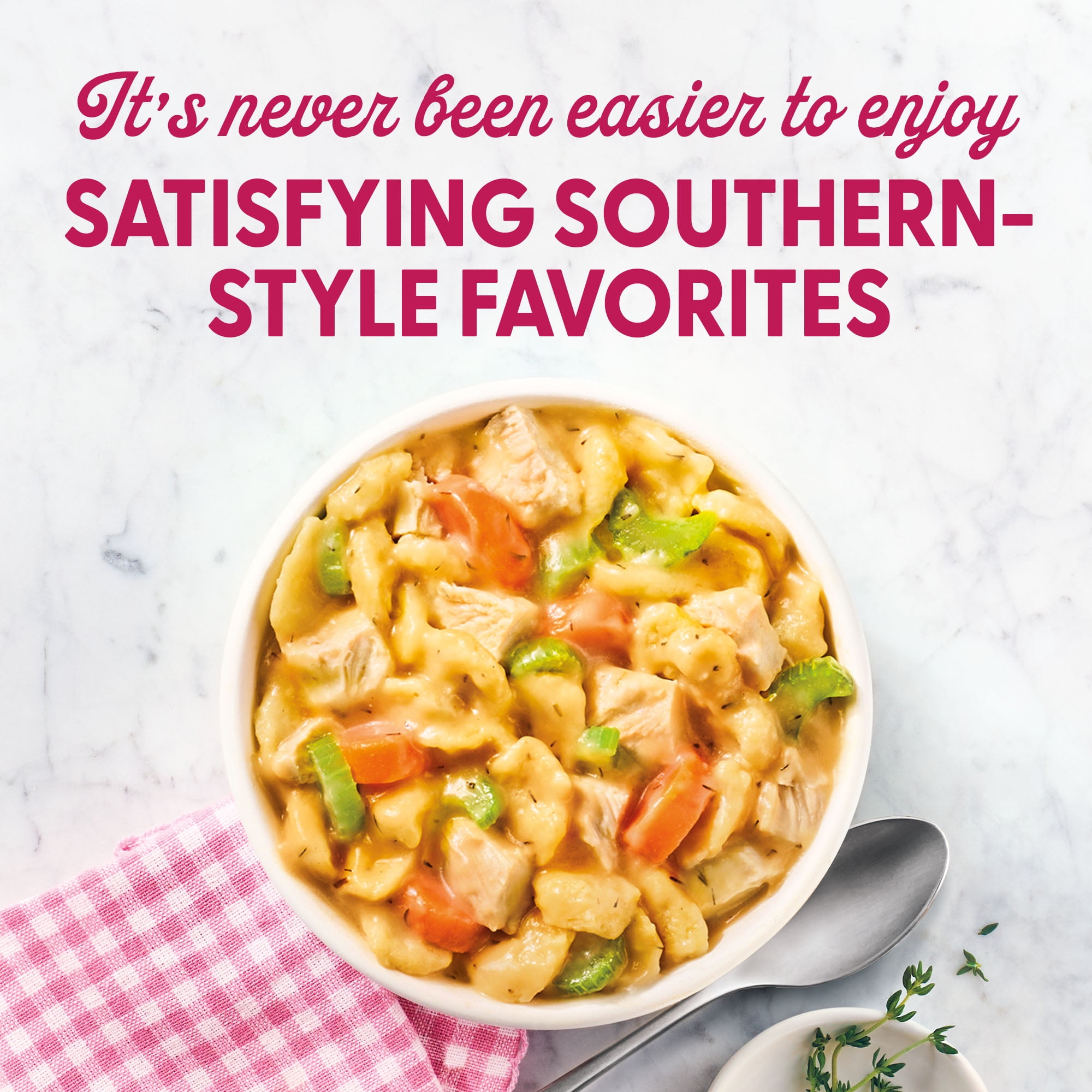 Dolly Parton's Chicken & Dumplings With Vegetables and Creamy Sauce, 12 oz. (frozen)