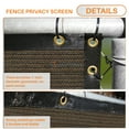 thumbnail image 2 of 4' Feet x 220' Feet Brown Commercial Privacy Fence Screen Custom Available 3 Years Warranty 160 GSM 88% Blockage, 2 of 7