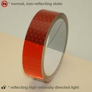 Oralite (Reflexite) V92-DB-COLORS Microprismatic Conspicuity Tape: 1 in x 15 ft. (Red)