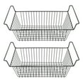 thumbnail image 1 of 2Pcs Chest Freezer Organizer Bins, Stackable Storage Rack Metal Wire Black, Durable, Easy to Clean, Wide Application, for, 1 of 8