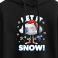 thumbnail image 3 of Trolls - Let It Snow Cloud Guy - Juniors Cropped Pullover Hoodie, 3 of 5