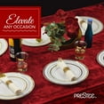 thumbnail image 6 of Prestee 200 Piece Gold Disposable Set - 100 Dinner & 100 Salad Plates for Weddings & Parties, 6 of 6