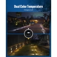 thumbnail image 2 of Luces solares para terraza FabStyl, paquete de 12, impermeables, LED de dos colores, 2 of 6