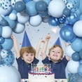 thumbnail image 4 of Kit de guirnaldas con forma de arco con forma de globo Amandir, látex azul, 153 unidades, 4 of 7