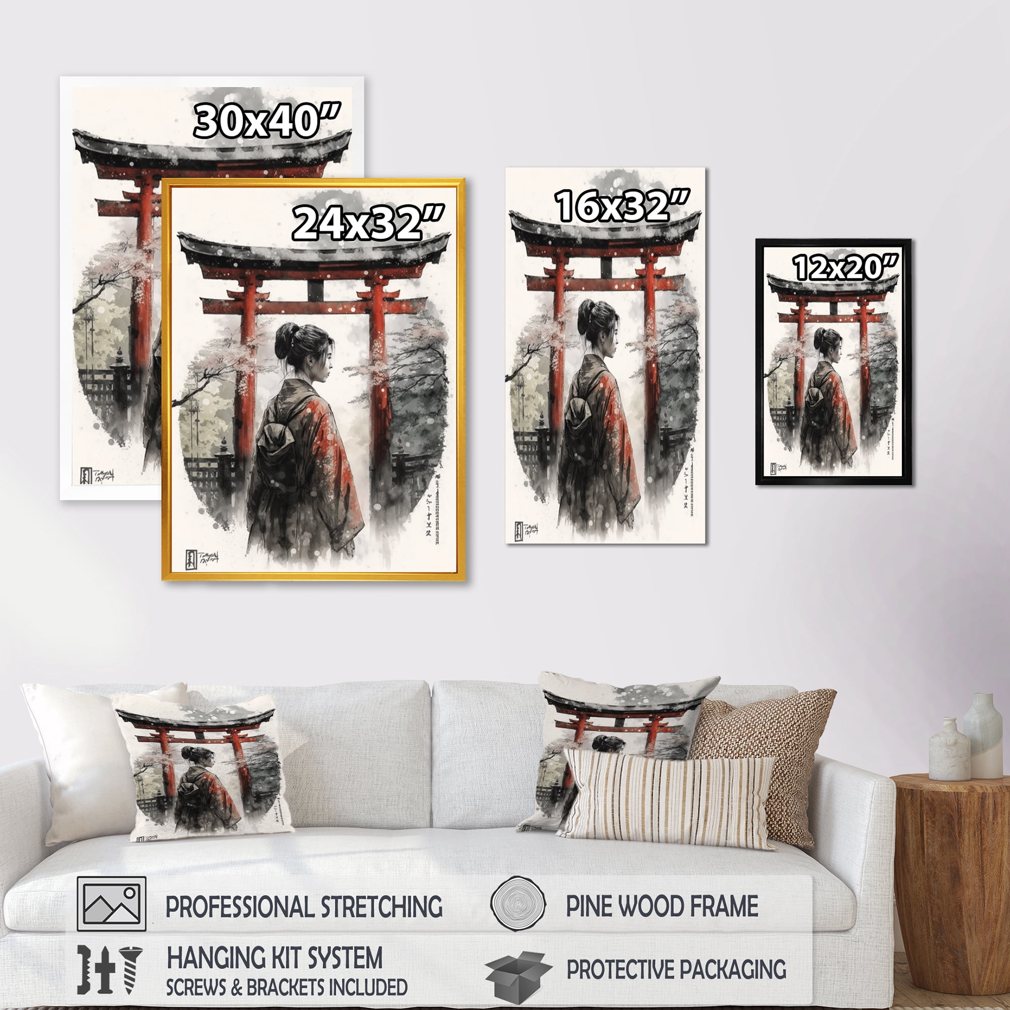 Designart Asian Female II Canvas Wall Art
