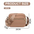 thumbnail image 2 of Bolso bandolera de nailon para mujer, impermeable, con múltiples bolsillos, pequeño, ligero, con correa ajustable, 2 of 5
