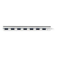 thumbnail image 4 of StarTech.com 7 Port Compact USB 3.0 Hub with Built-in Cable - Aluminum USB Hub - Silver USB3 Hub with 20W Power Adapter (ST73007UA) - USB peripheral sharing switch - 7 x SuperSpeed USB 3.0 - desktop, 4 of 8