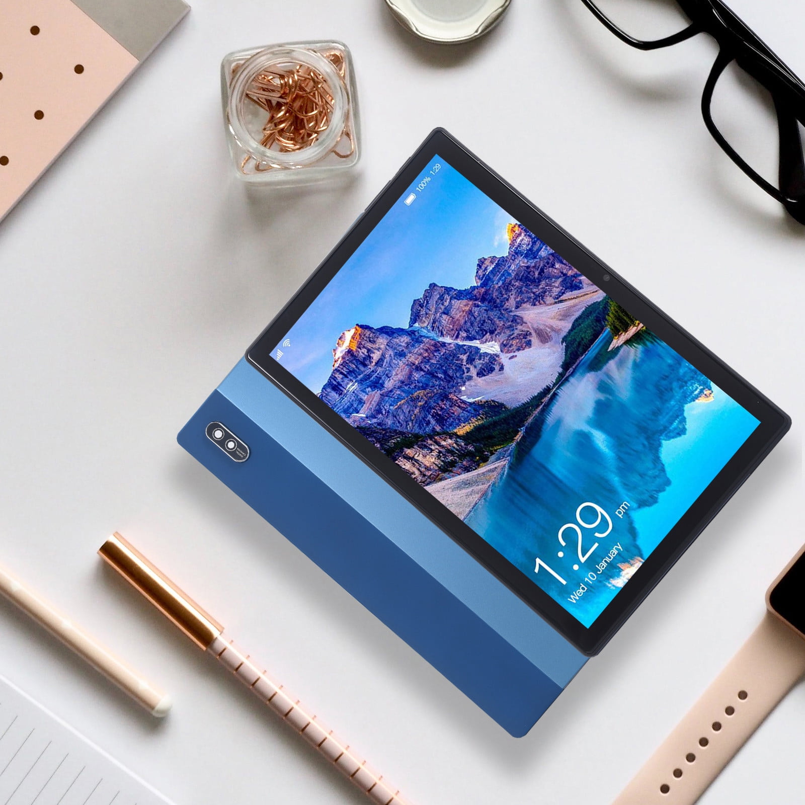 10-inch Android Tablet, MTK6750 Octa-Core Processor, 4GB RAM, 32GB Storage, 5MP Front & 13MP Rear Camera, SIM Support, WiFi, GPS