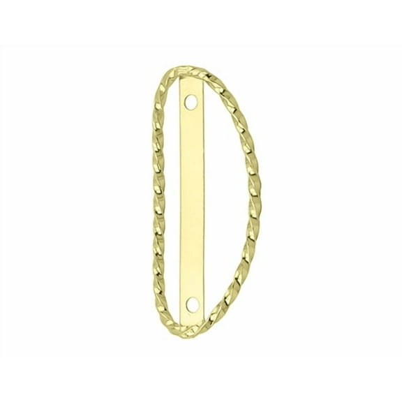 Lowrider Bike Square Twisted Name Plate Trim Gold. Bike name plate, bicycle name plate, bike accessory, bicycle accessory.