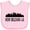 AD-Pink, variant on Inktastic New Orleans Louisiana Skyline Boys or Girls Baby Bib