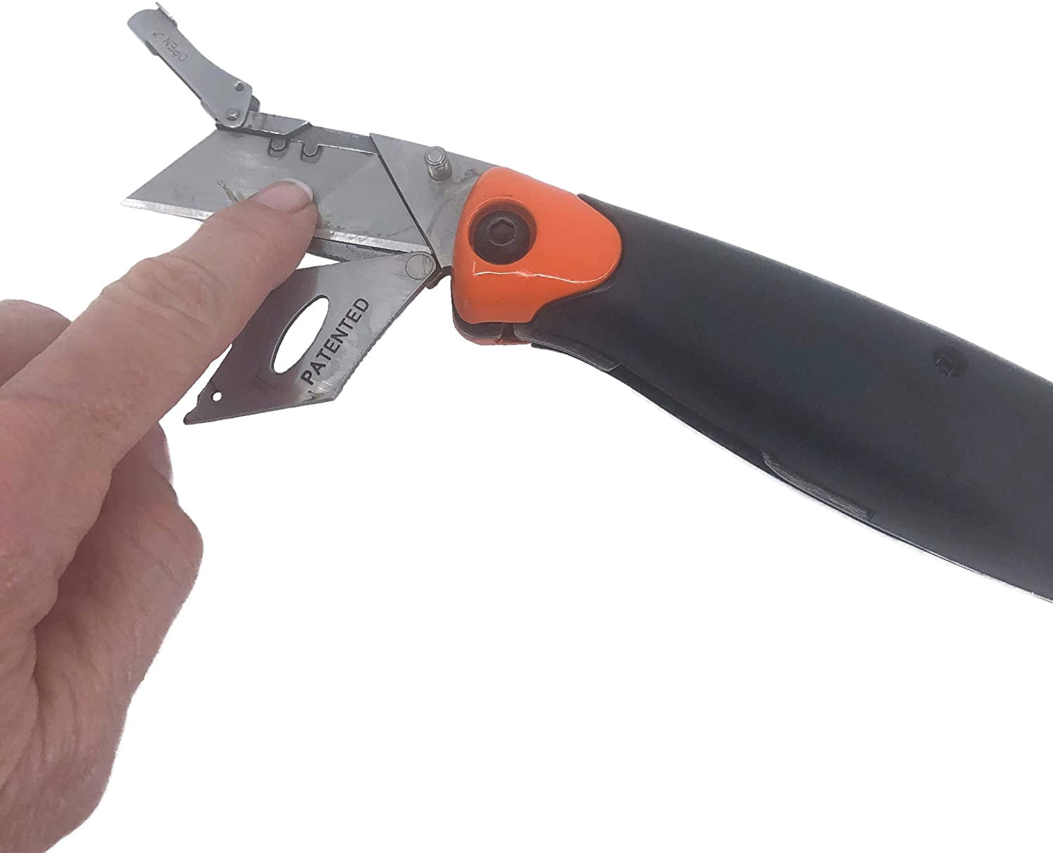 Swanson Tool Savage Steel Folding Jab Saw/Utility Knife with Saw Blade & Steel Utility Blade, Model SVK667