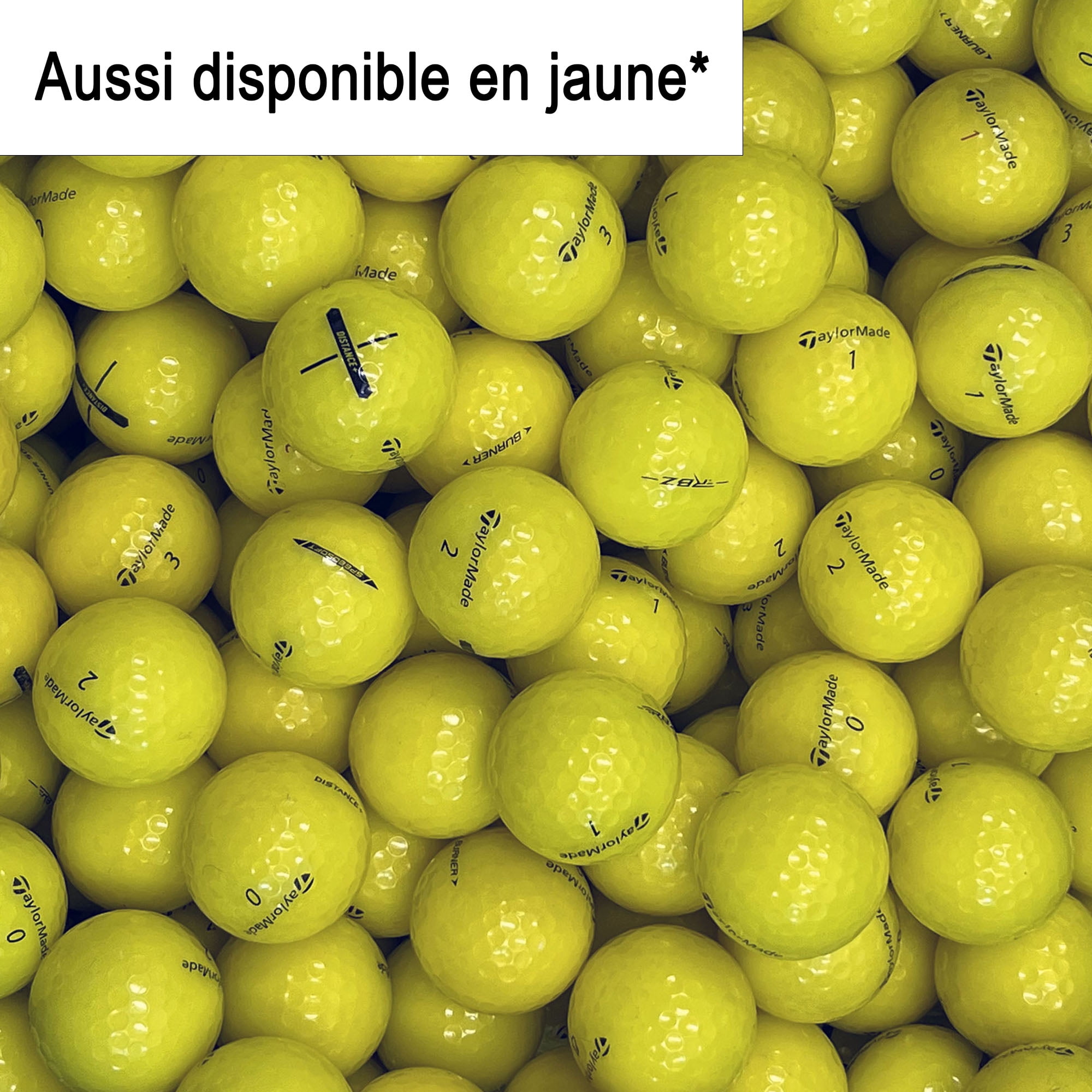 Mulligan - 50 Taylormade mix model 5A/4A Recycled Used Golf Balls, White