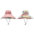 thumbnail image 7 of YAYUBA Super Wide Brim Sun Hat for Women Packable Reversible Double Side Wear Hats Summer Beach Bucket Cap,Beige, 7 of 7