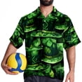 thumbnail image 4 of Saint Patrick's Day Men's Casual Printed Button Down Short Sleeve Beach Shirts, 4 of 6