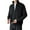 Black, variant on JTieacloth Mens Cardigan Sweater Outwear Mens Sweater Solid Color Stand Collar Casual Simple Jacket Top(Black)