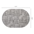 thumbnail image 6 of Unique Bargains 6Pcs Faux Leather Table Decor Placemats Black Gray 17.7x11.8inch, 6 of 6