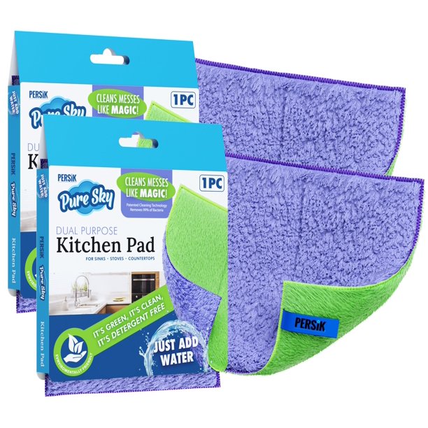 Cooktop Cleaning Pads , Pack of 2 PureSky Ultra Microfiber Countertop
