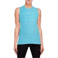 thumbnail image 1 of ASICS Débardeur Sans Manches pour Femmes Sound Script, Bleu, Petit, 1 of 1