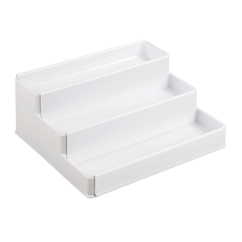 Mdesign Large Wall Mount Vitamin Storage Organizer Shelf, 3 Tier - White :  Target