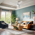 thumbnail image 2 of Luxury Modern Rustic Ceiling Fan, Matte White, UKC90001, 2 of 4