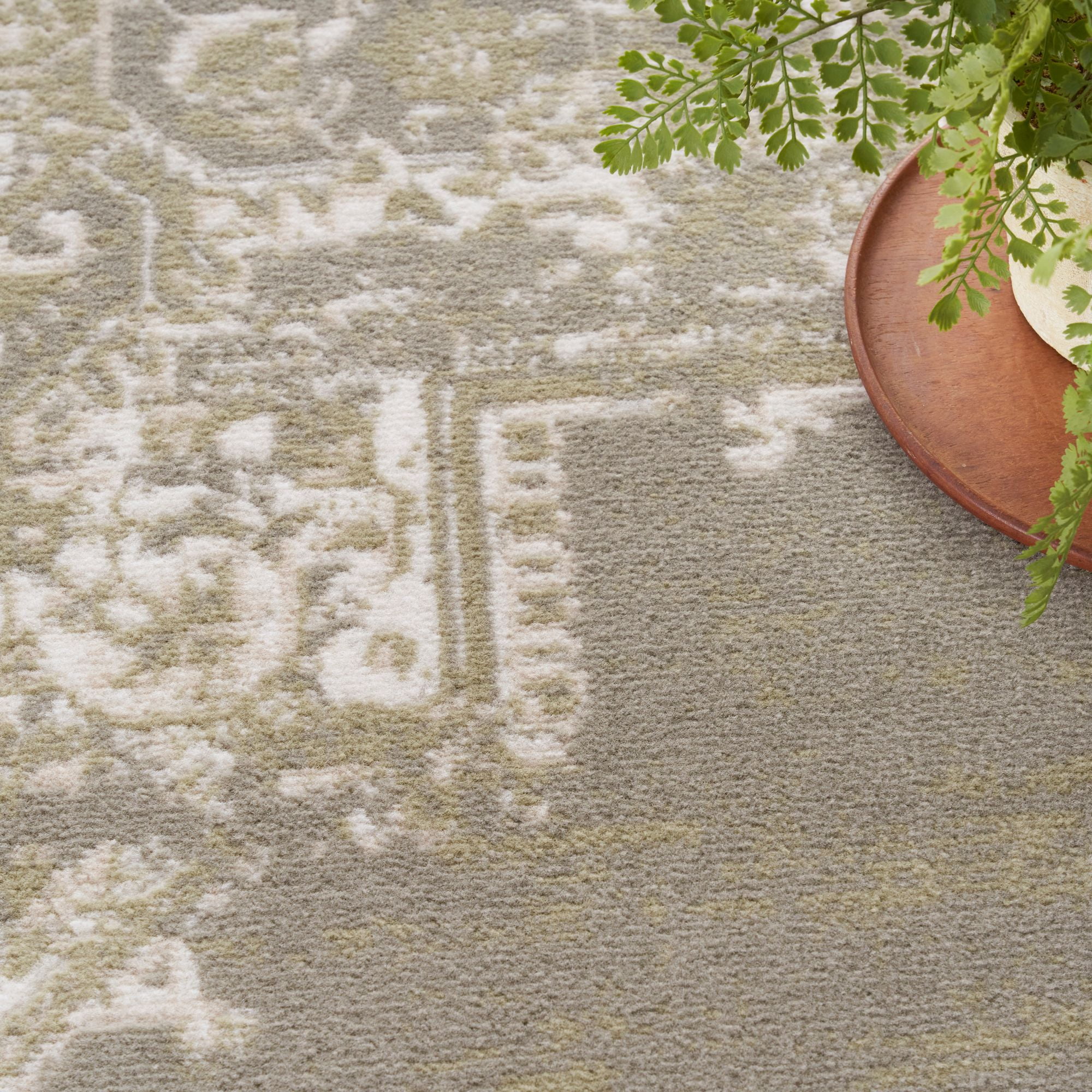 Nourison Grafix 7' x 10' Olive Vintage Indoor Rug