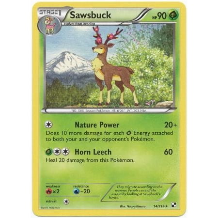 Pokemon Black & White Base Set Sawsbuck #14