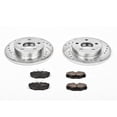 thumbnail image 3 of PowerStop Rear Z23 Evolution Sport Carbon-Fiber Ceramic Brake Pad and Drilled & Slotted Rotor Kit Fits: FORD LINCOLN MERCURY Select Models K1298, 3 of 10