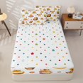 thumbnail image 4 of Homewish Kid Cartoon Capybara Zipper Full Size Comforter Sets with Fitted Sheet and 2 Pillowcases, Cute Animals Zipper Bedding Set, Polka Dots Reversible, 4 Pieces, 4 of 6