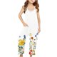 thumbnail image 1 of Odeerbi 5-14 Años Niñas Traje de Verano Floral Impresión Camisola Romper Casual Overalls Bib Pantalones Generales Con Bolsillos, 1 of 6