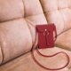 thumbnail image 4 of Bolsa de hombro casual mini para mujeres en rojo, bolsa pequeña simplemente para teléfono móvil, bolsa de ocio cuadrada mini, bolsa de hombro cruzada mini para teléfono móvil, 4 of 8