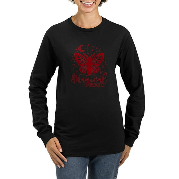 CafePress - MAGICAL SOUL Long Sleeve T Shirt - Women's Long Sleeve Graphic Tee Casual Fit