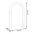 thumbnail image 2 of Miumaeov 7.2ft White Metal Wedding Arch Metal Flower Holder Modern Balloon Backdrop Arch Stand for Wedding Garden Yard Indoor Outdoor Party Decoration, 2 of 24