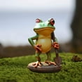 thumbnail image 3 of Yooshoverk Garden Frog Ornament, Decorative Resin Statue, Durable for Poolside, Patio, and Outdoor Landscape Decor, 3 of 5