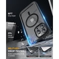 thumbnail image 4 of Funda magnética Miracase para iPhone 15 Pro Max negra, 4 of 6