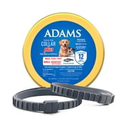 ADAMS Flea & Tick Collar Plus for Dogs & Puppies, 12 Months Protection Flea Infestations, Kills Fleas & Ticks, Repels Mosquitoes For Up To 6 Months (Excl. California), One Size Fits All, 2 Count